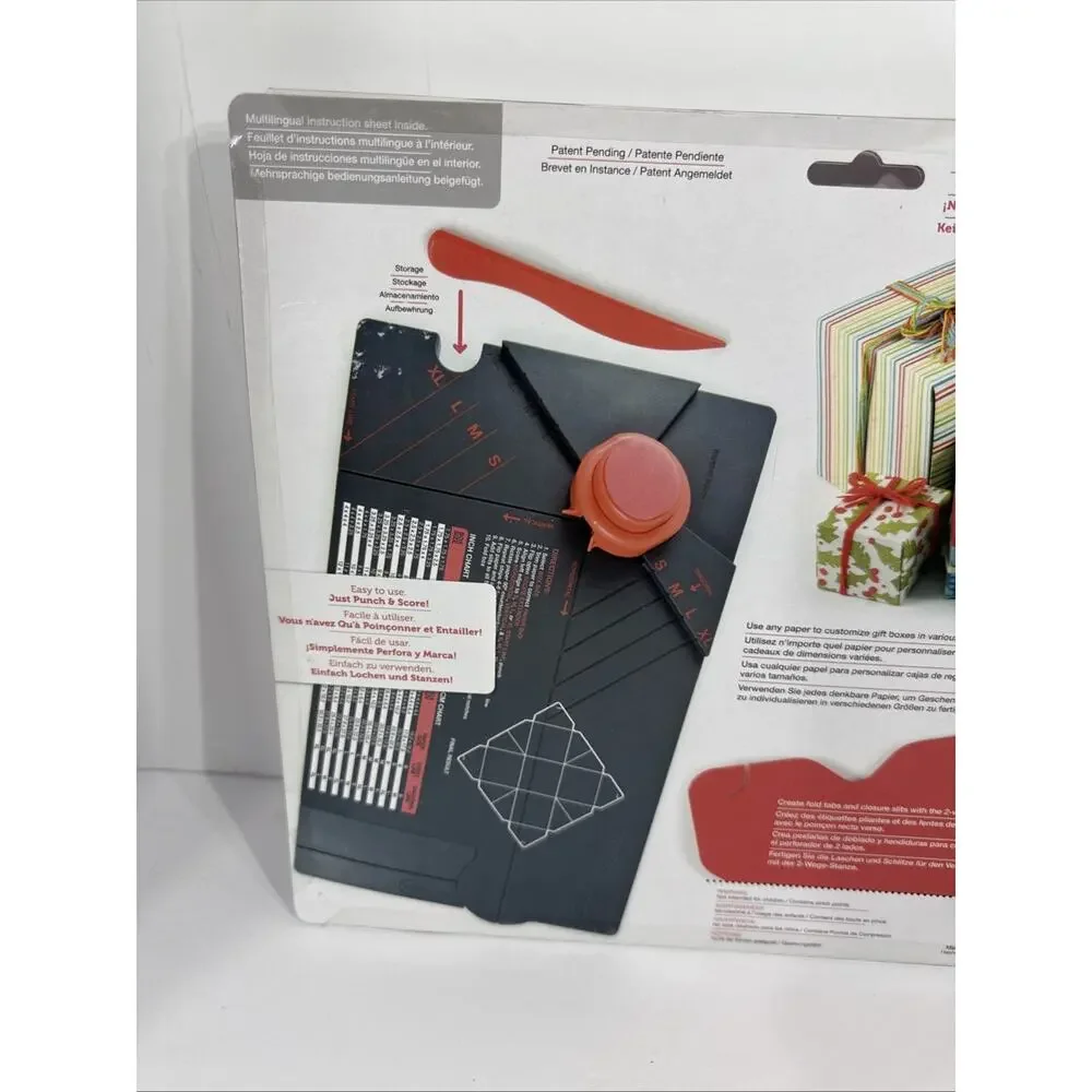 NEW We R Memory Keepers Gift Box Punch Board Creative Gift Wrapping NIP